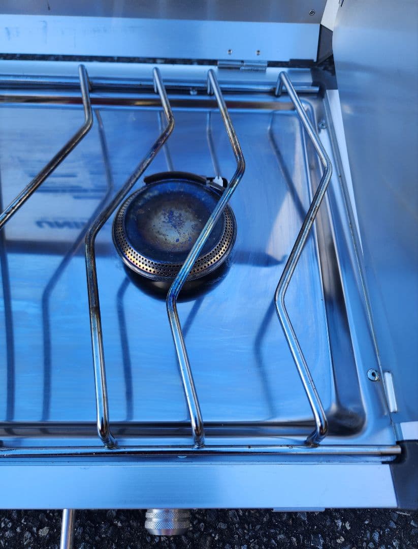 UNIFLAMEのツインバーナーUS-1900、キッチンスタンドⅡ セット