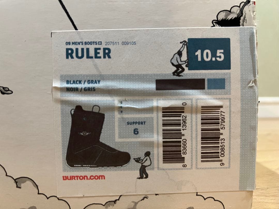 スノボブーツ　BURTON RULER 28.5センチ　ブラック
