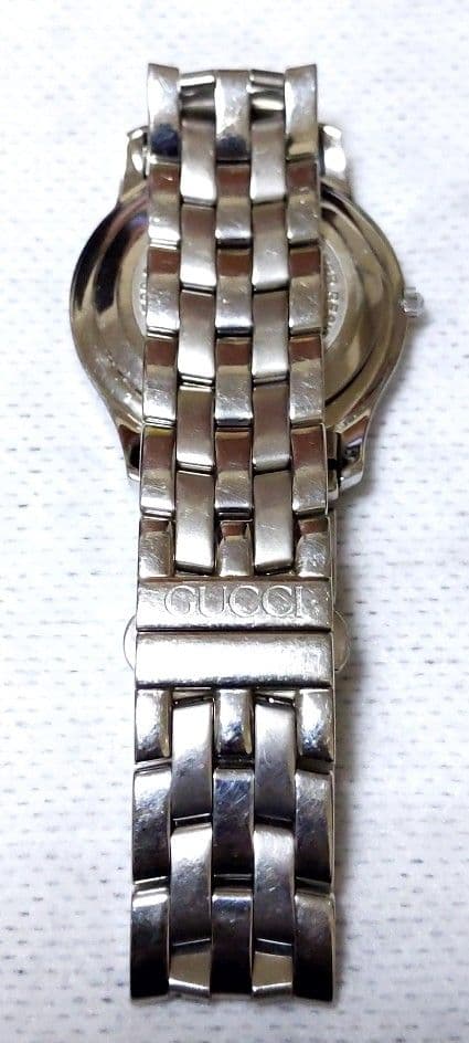 値下げ　GUCCI アナログ時計 ステンレススチール ブラック　腕時計