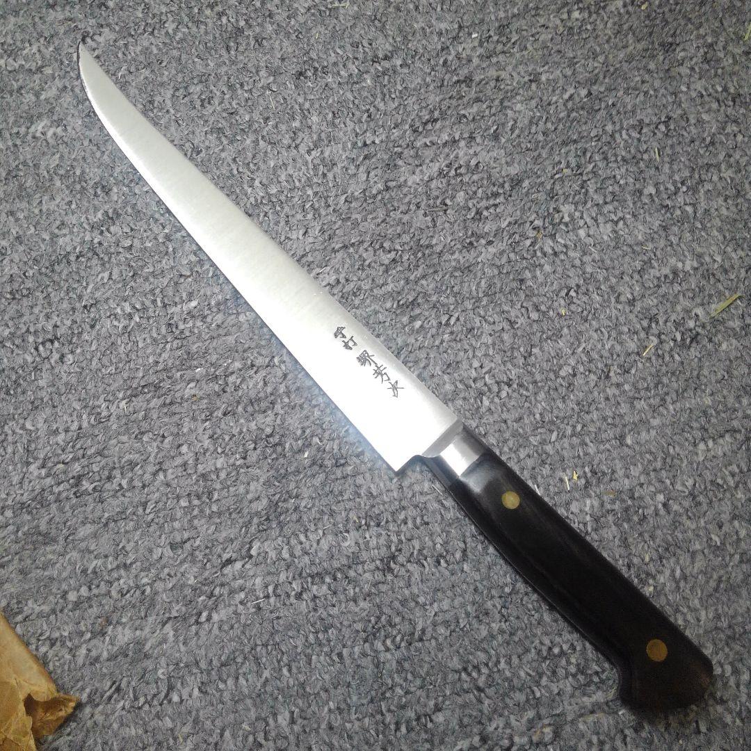 ONo.809　中古　堺芳次　ハム切り包丁(スライスに特化した包丁/ナイフです)