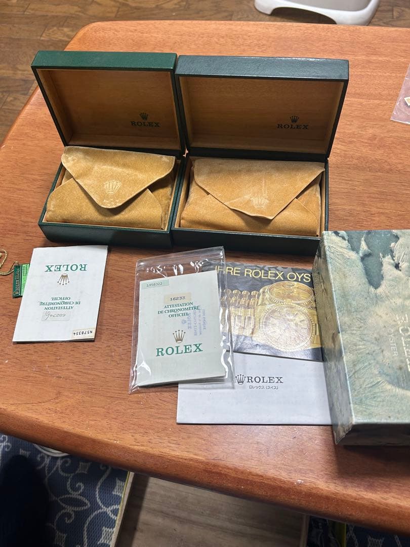 純正　ROLEX ヴィンテージ ロレックス　Rolex 時計の空箱セット２個