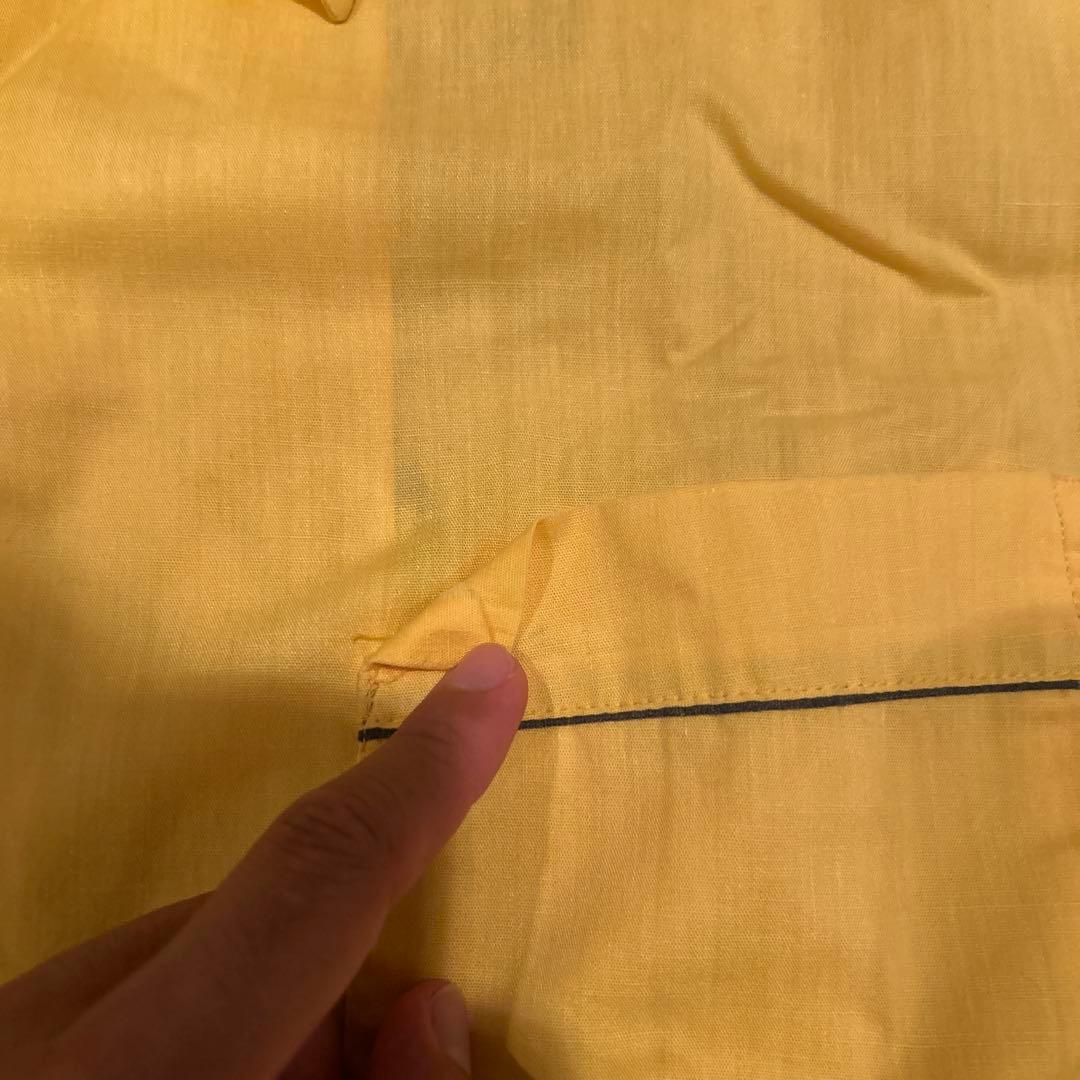 70s Hilton ボーリング シャツ イエロー 古着 アメカジ USA製
