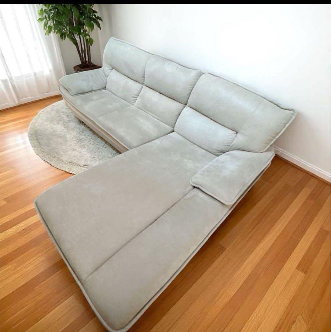 しゅんたろうさま専用▪️直接取りに来れる方▪️ カウチソファー　3人掛け　レザー
