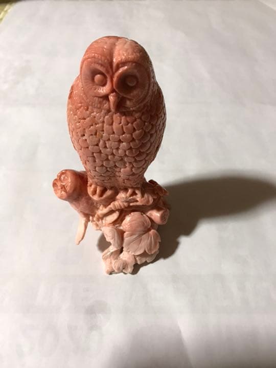 珊瑚　フクロウ　大きめ　476g