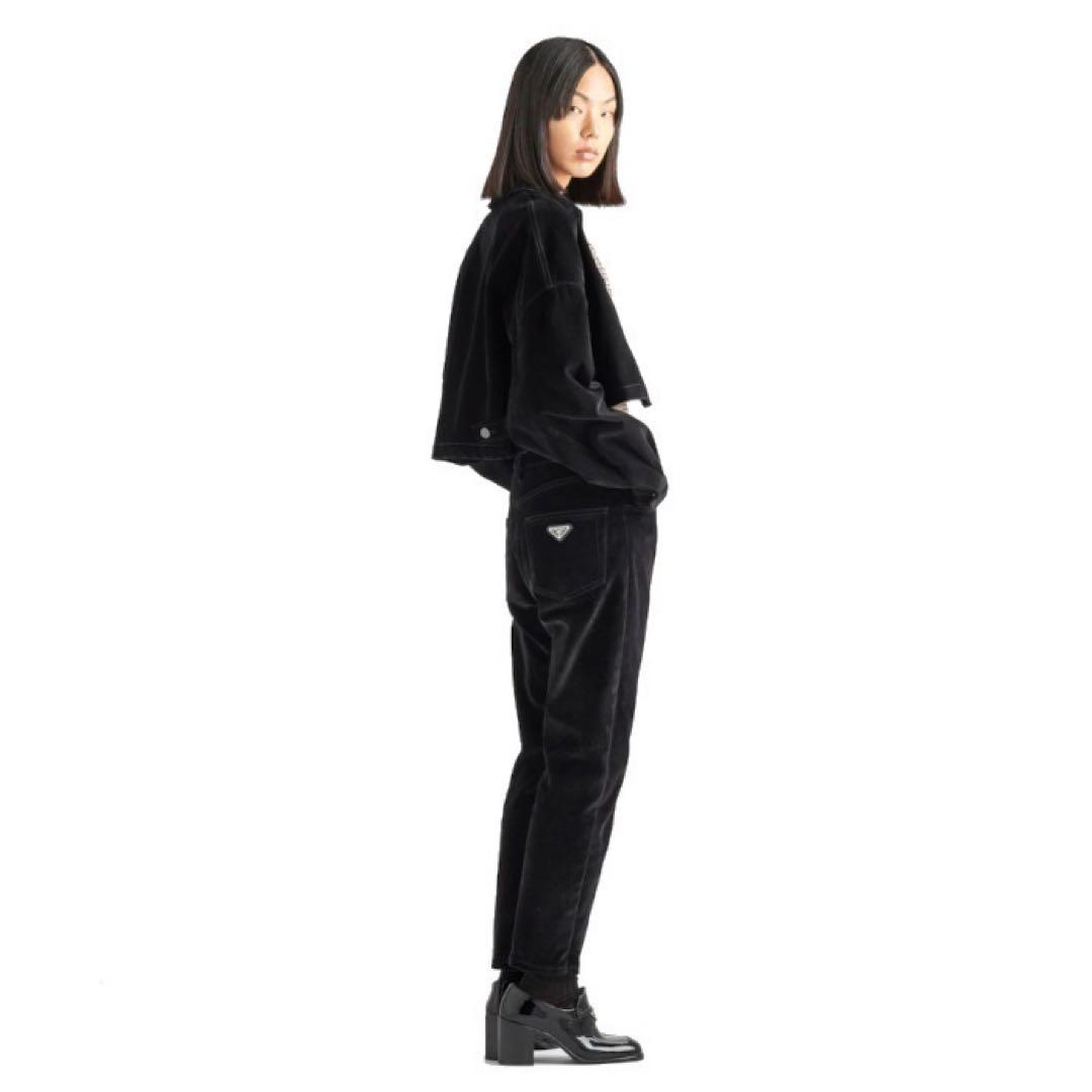 y*屋様 PRADA 5ポケット ベルベット デニム ジーンズ パンツ