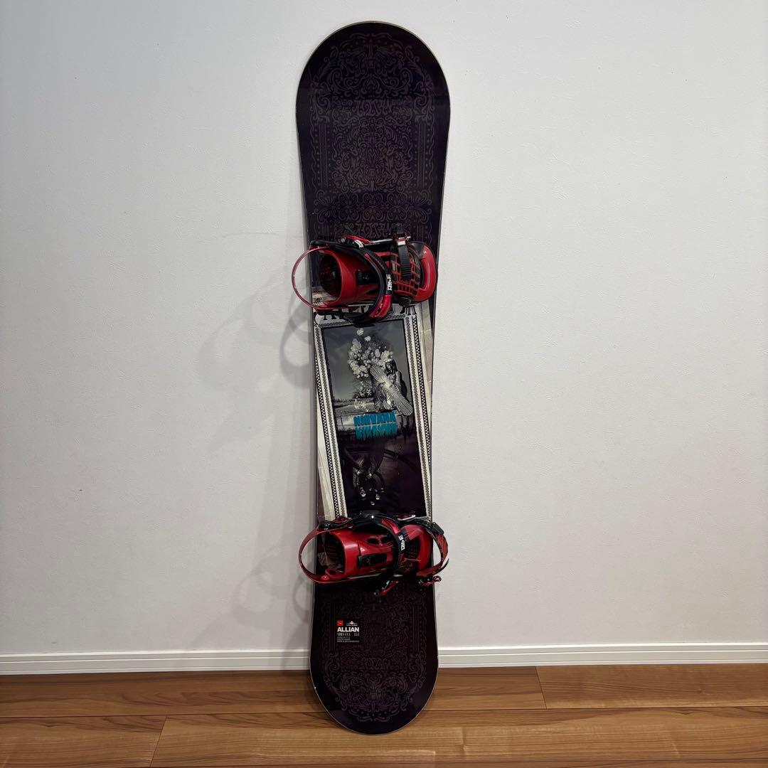 スノーボード（ALLIAN）154cm ビンディング（RIDE）付き セット