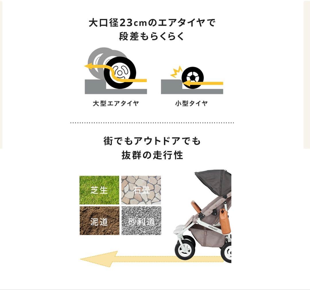 【美品】最新モデルAIRBUGGY ココダブル フロムバースEX リバーブルー