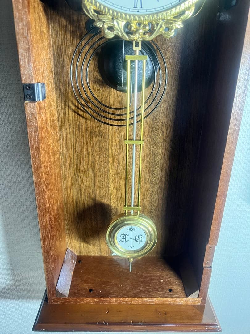 AICHI愛知30DAY振り子時計ゼンマイ掛け時計柱時計古時計昭和レトロ