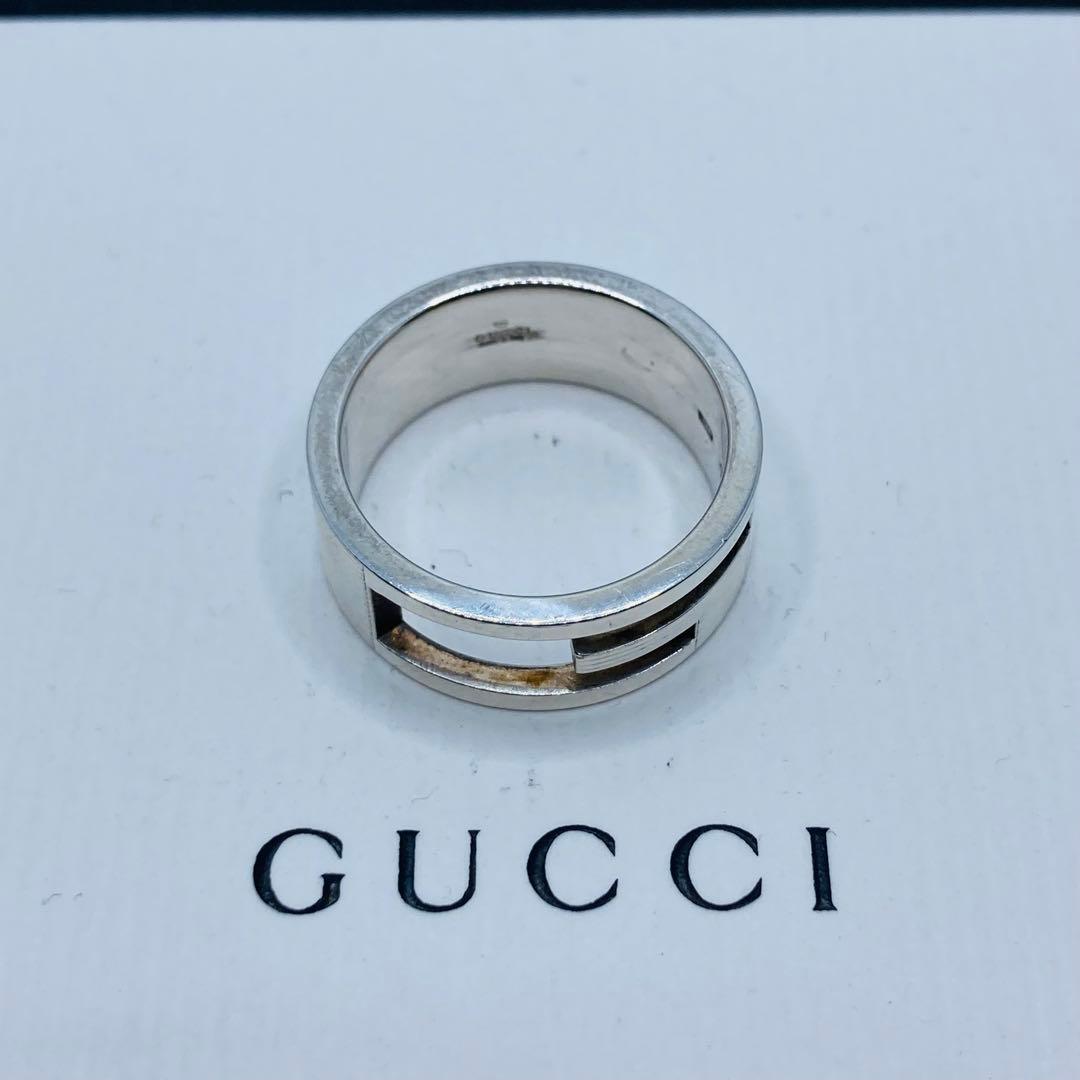 極美品✨ GUCCI グッチ リング ブランデッドg AG925 #17