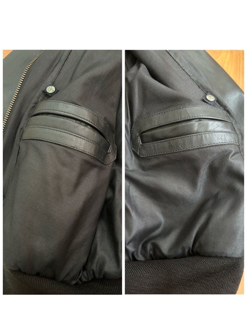 vanson TJ 42 ブラウン×ブラック レザージャケット チームジャケット