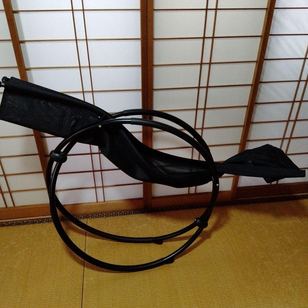 リングロッキングチェア　折り畳みコンパクトに　カカトまでロングな椅子　京都市引取