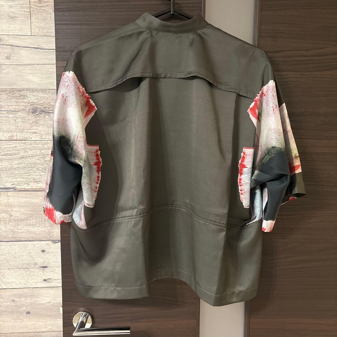 も*様 TELMA テルマ コスモス　プリント　カーキ　ブラウス　シャツ