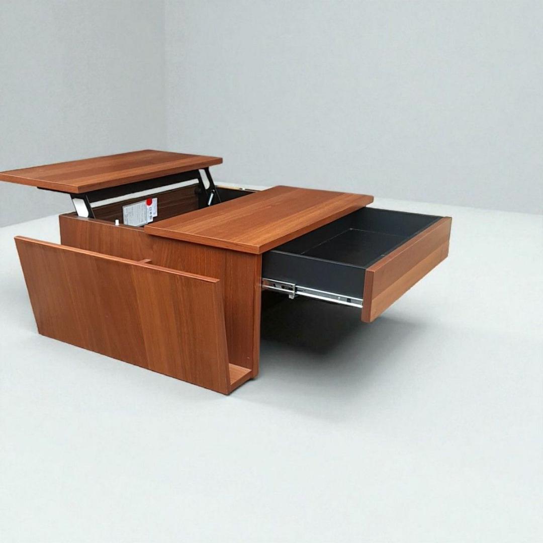 モリタインテリア TONO リビングテーブル デスク 引出 ウォールナット