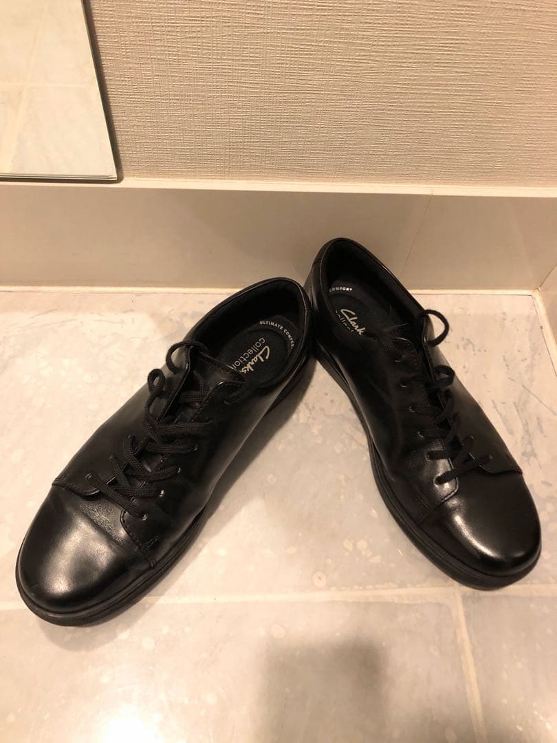 【ダシヲ】Clarks レザースニーカー/キットナロー