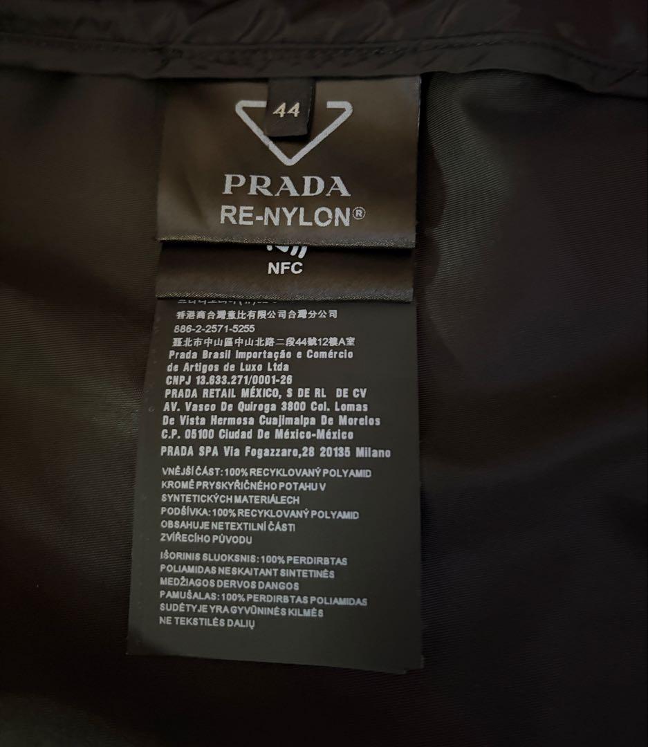 PRADA（プラダ）Re-Nylon ロングコートサイズ44／トライアングルロゴ