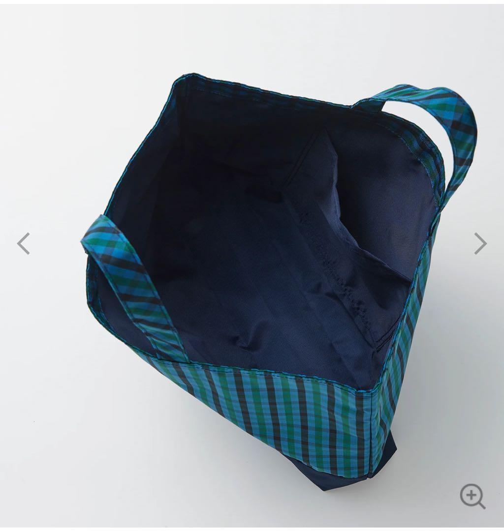 【完売品】 新品！ファミリア トートバッグ 青 チェック 軽量 A4サイズ