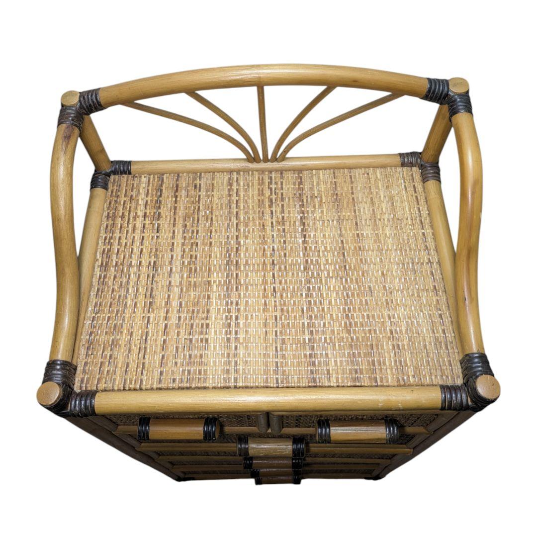 籐 ラタン 5段チェスト ヴィンテージ風