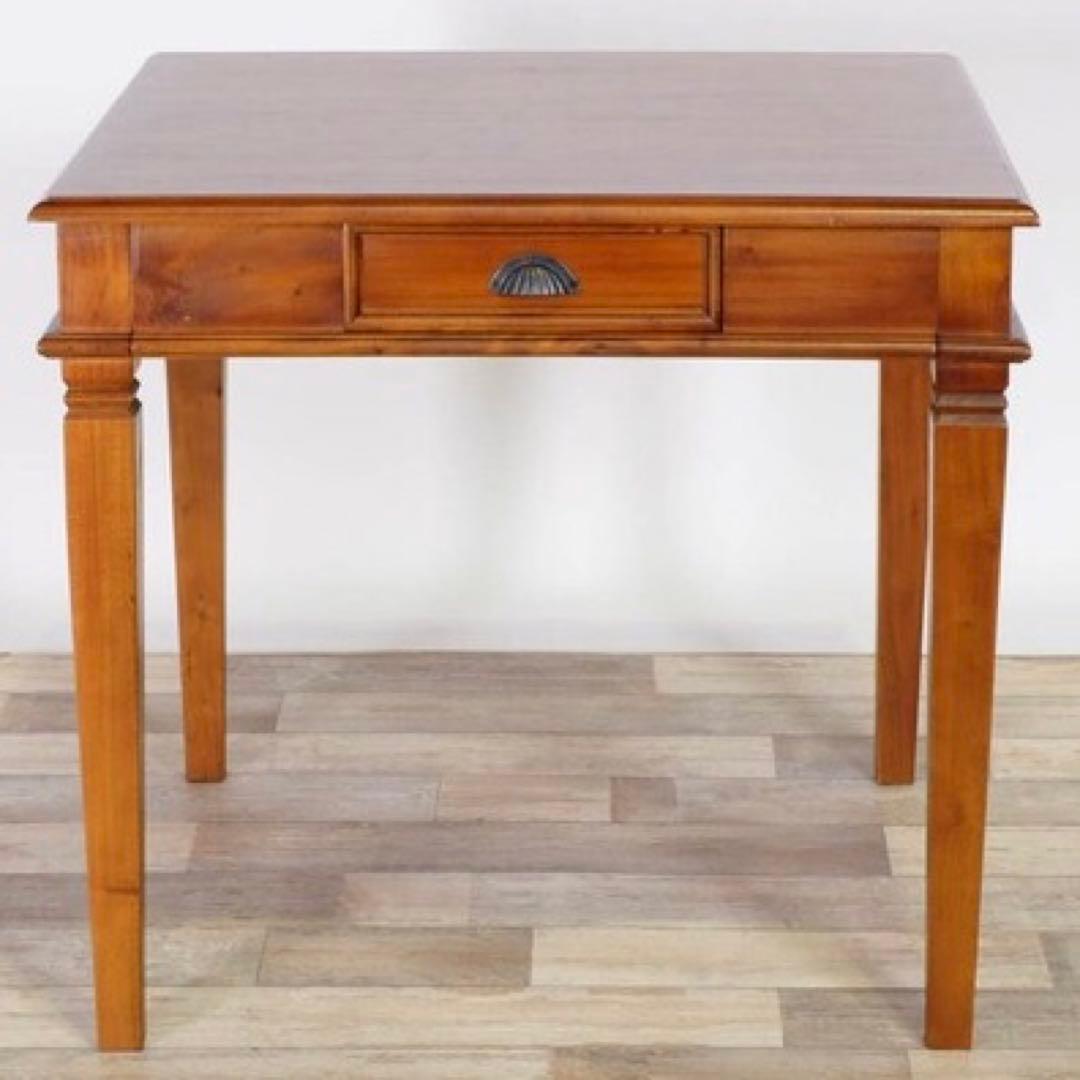 B 新品 アジアン ダイニングテーブル S カフェ カントリー アンティーク