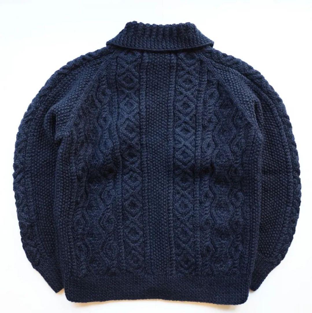 インバーアラン　INVERALLAN 3A カーディガン WOOL ネイビー