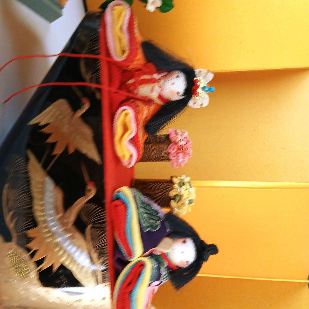 私の手作り/かっぽれお雛様セット/古布ちりめん