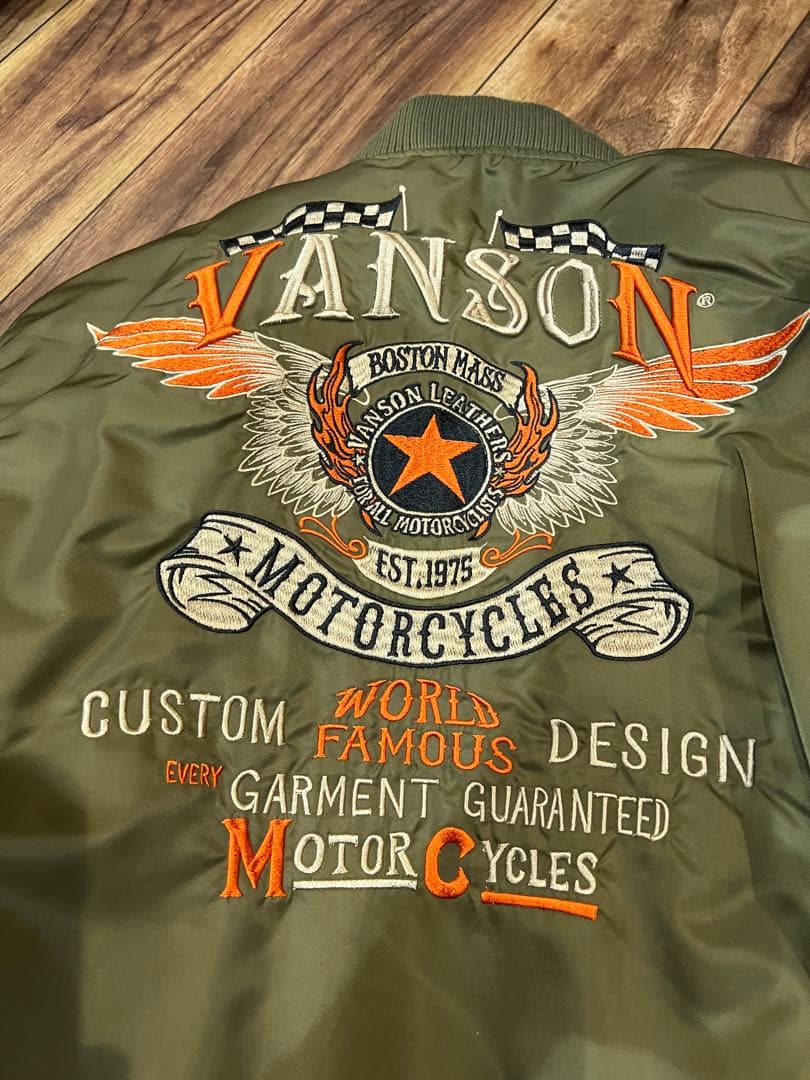 vanson MA-1ジャケット Lサイズ オリーブ