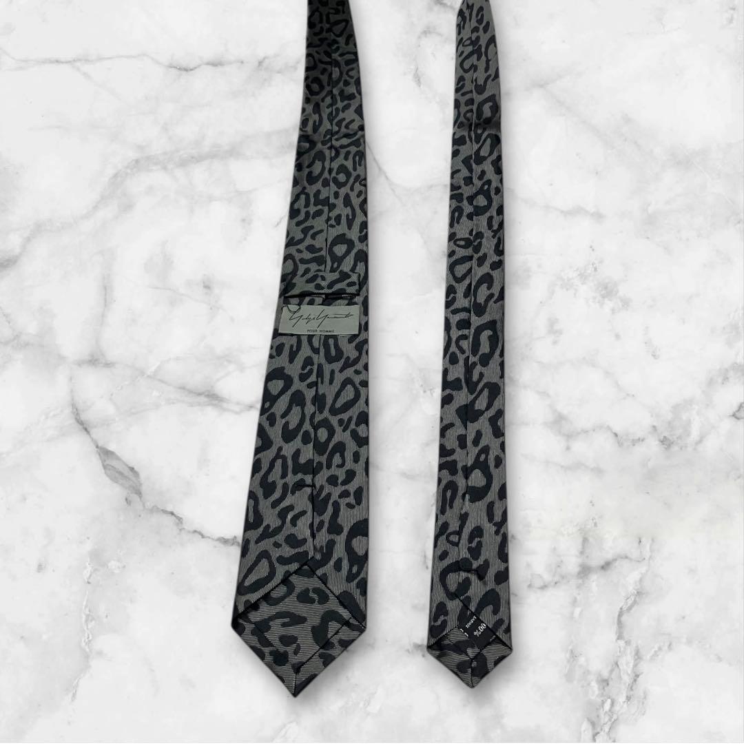 【美品】ヨウジヤマモト　ネクタイ　レオパード　虎柄　ジャガード