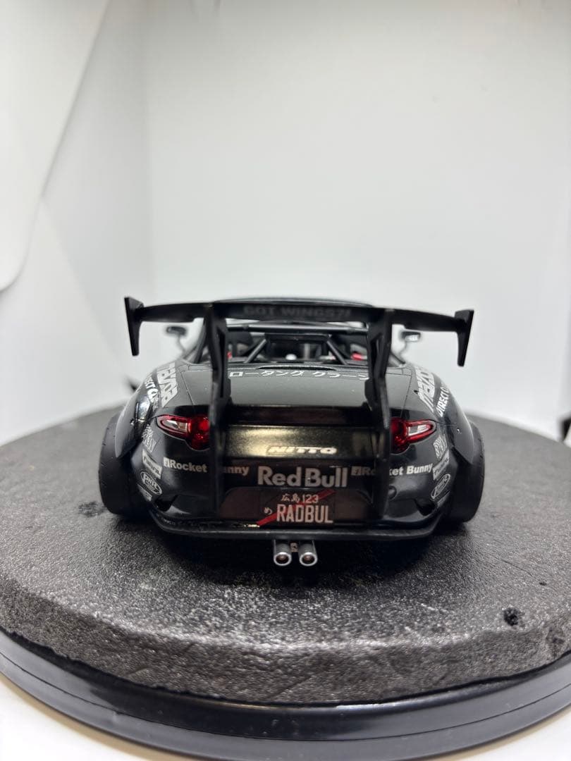 プラモデル完成品　タミヤ　マツダ　ロードスター　マッドマイク仕様　ドリフト