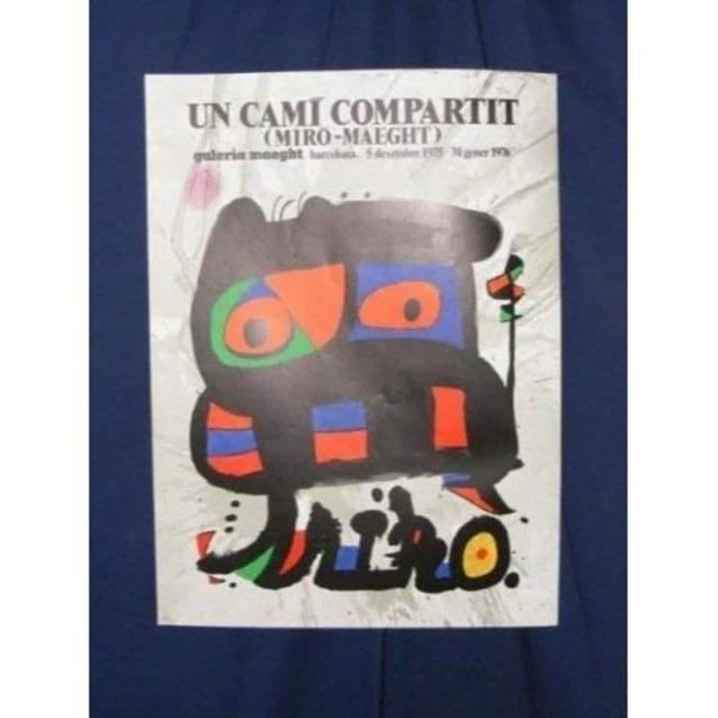 レア物　ジョアン・ミロ　スペイン・バルセロナ展覧会　リトグラフポスター