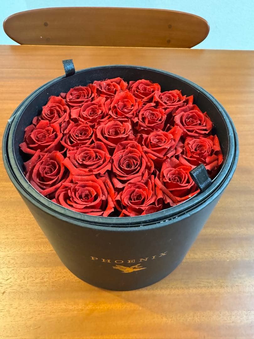 PHOENIX プリザーブドフラワー ローズ 赤
