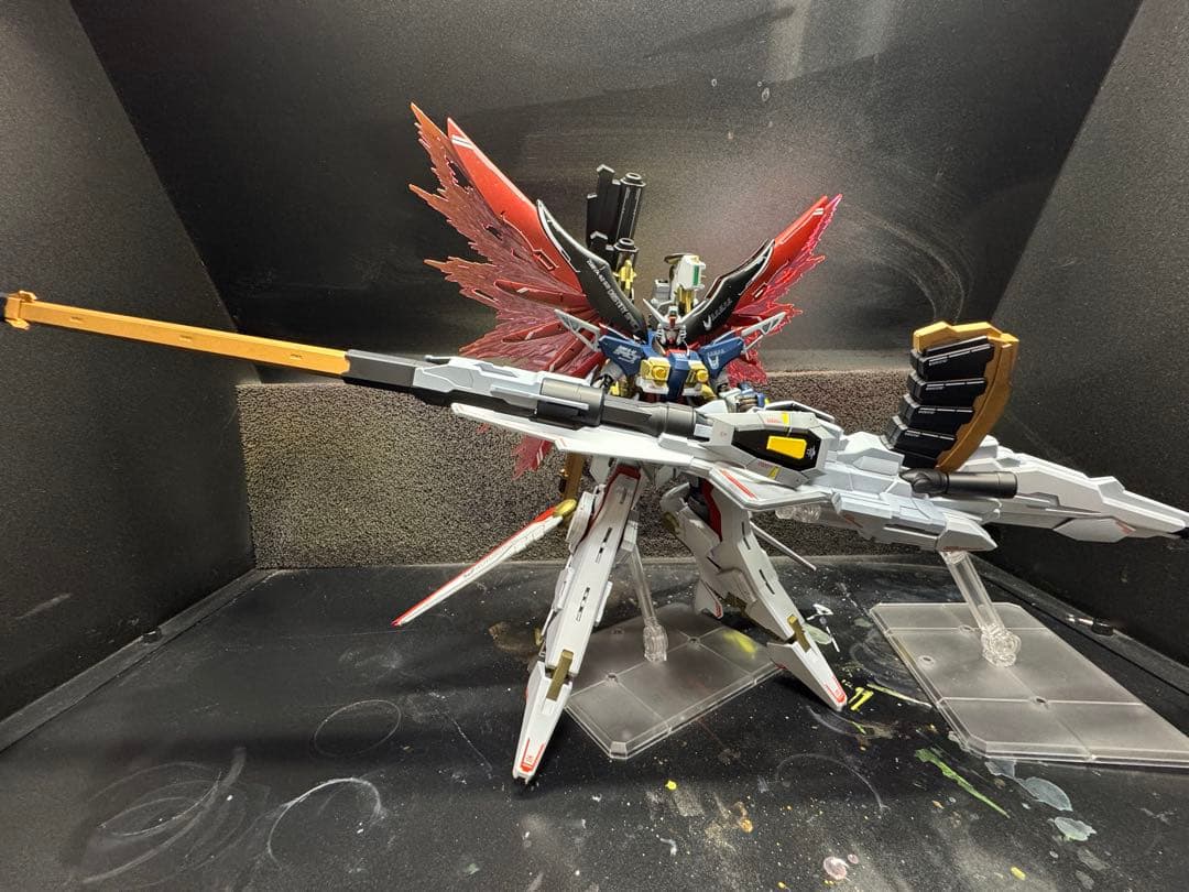 かわの　HGCE ディスティニーガンダム　ゼウスシルエット　塗装完成品