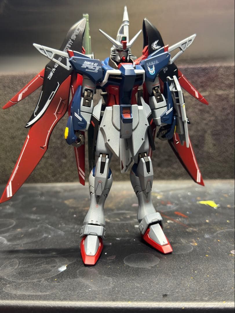 かわの　HGCE ディスティニーガンダム　ゼウスシルエット　塗装完成品