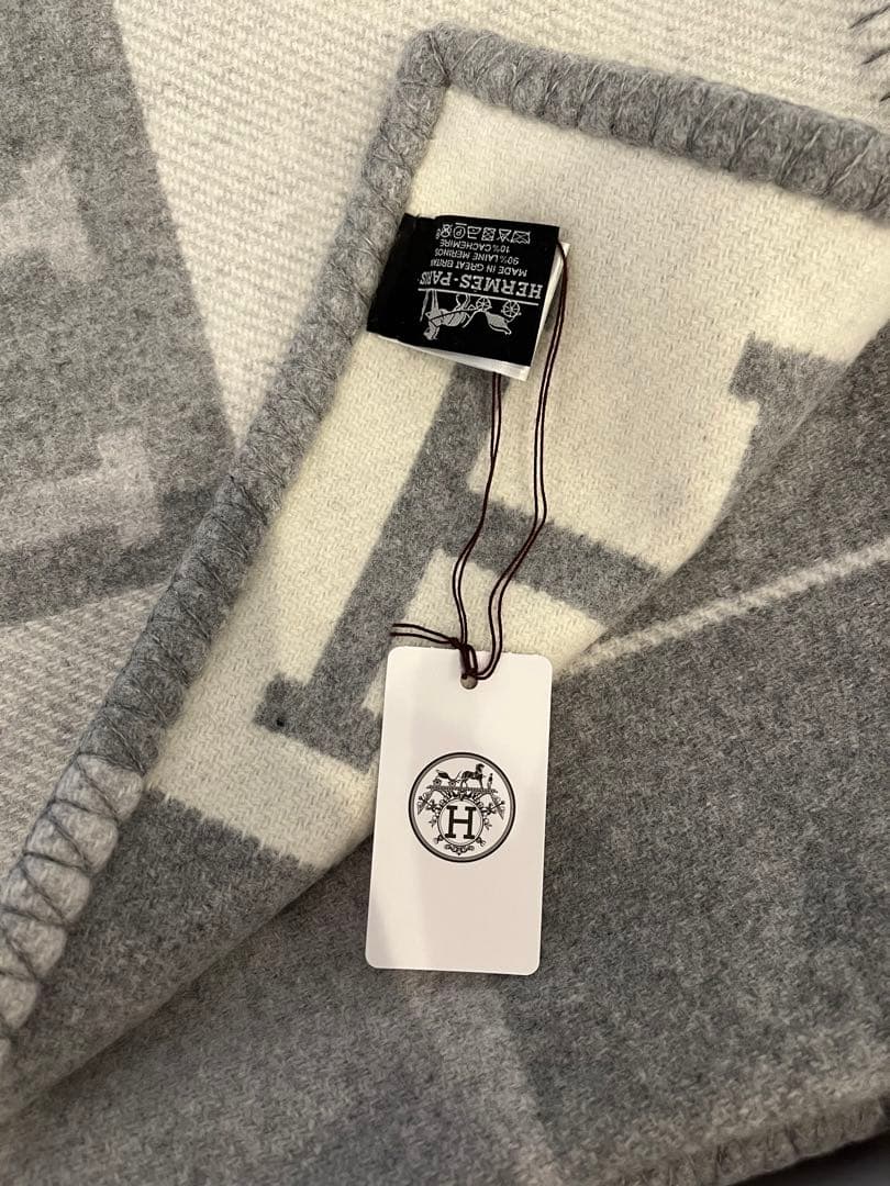 時間限定お値下げ✨新品‼️エルメス HERMES アヴァロン 毛布 プレード