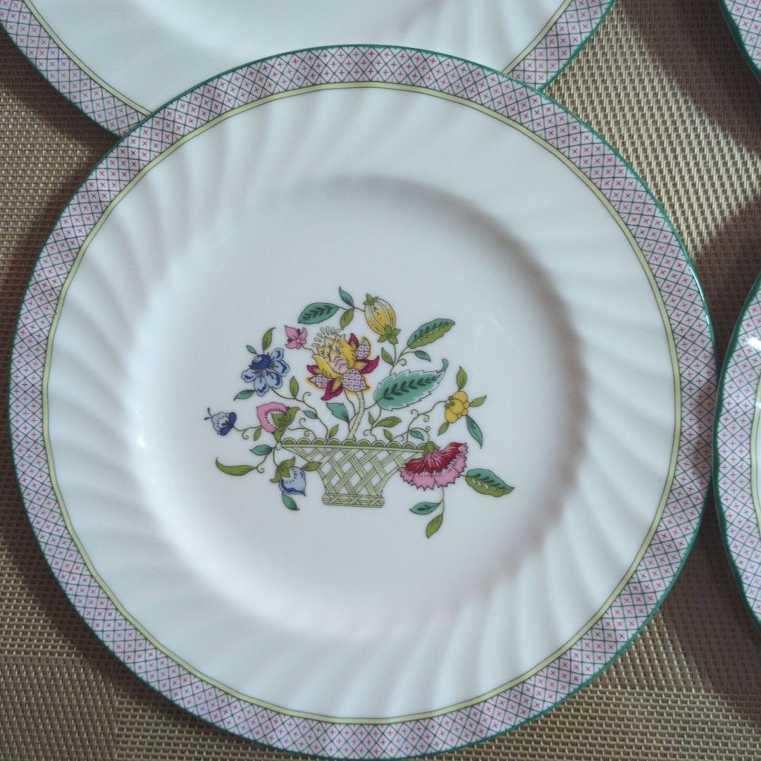 ミントン ハードンホール 花のバスケット 皿 6枚セット