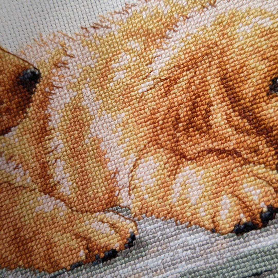 ゴールデンレトリバー刺繍 ハンドメイド 額装済 名入れ等可能 刺繍フレーム