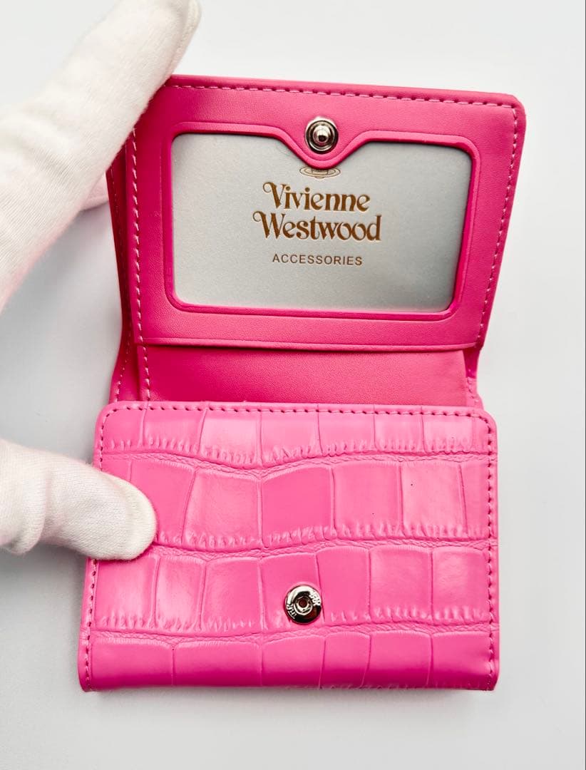 【新品✦希少カラー】Vivienne Westwood 三つ折り財布 ピンク