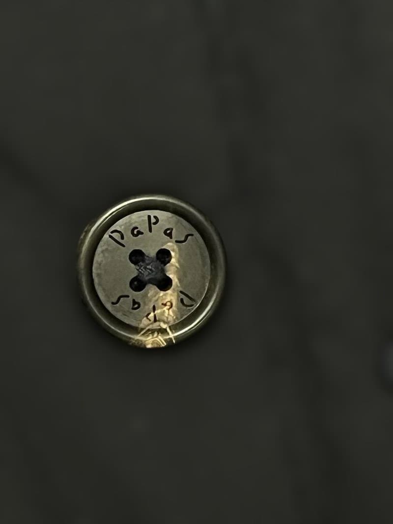 Papas ダウンコート　ステンカラーコート　ネイビー　トレンチコート