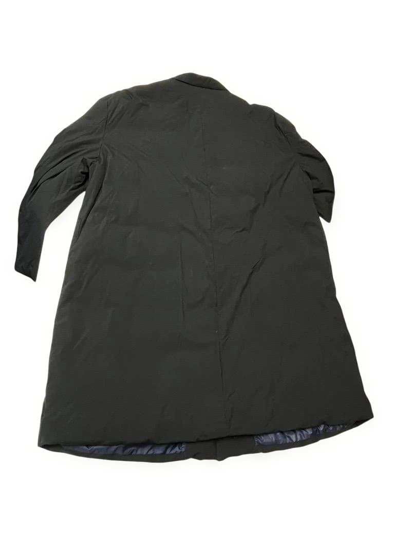 Papas ダウンコート　ステンカラーコート　ネイビー　トレンチコート