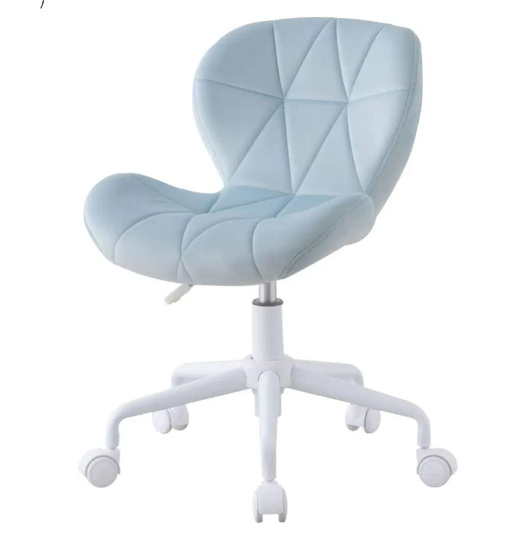 ベイビーブルーファブリック デスクチェア
