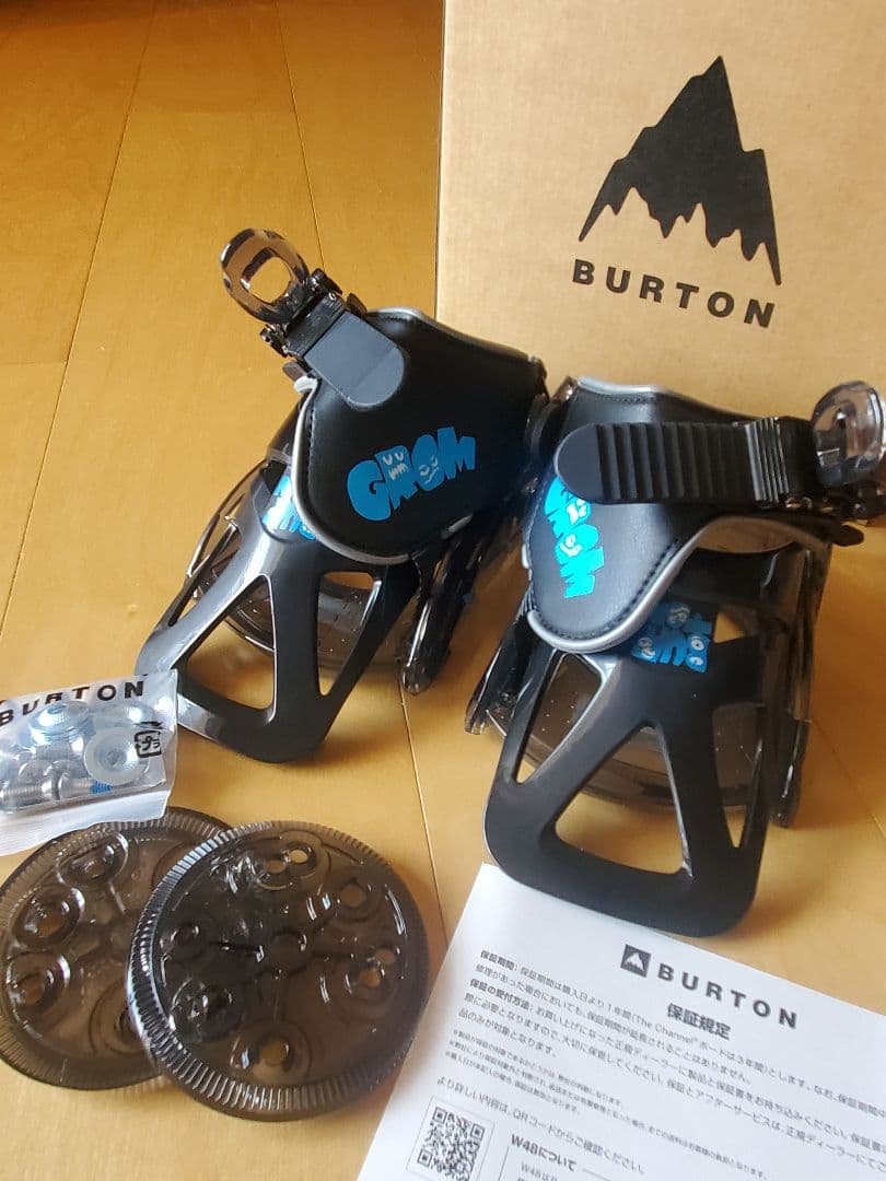 キッズ Burton ミニグロム ディスク スノーボードバインディング
