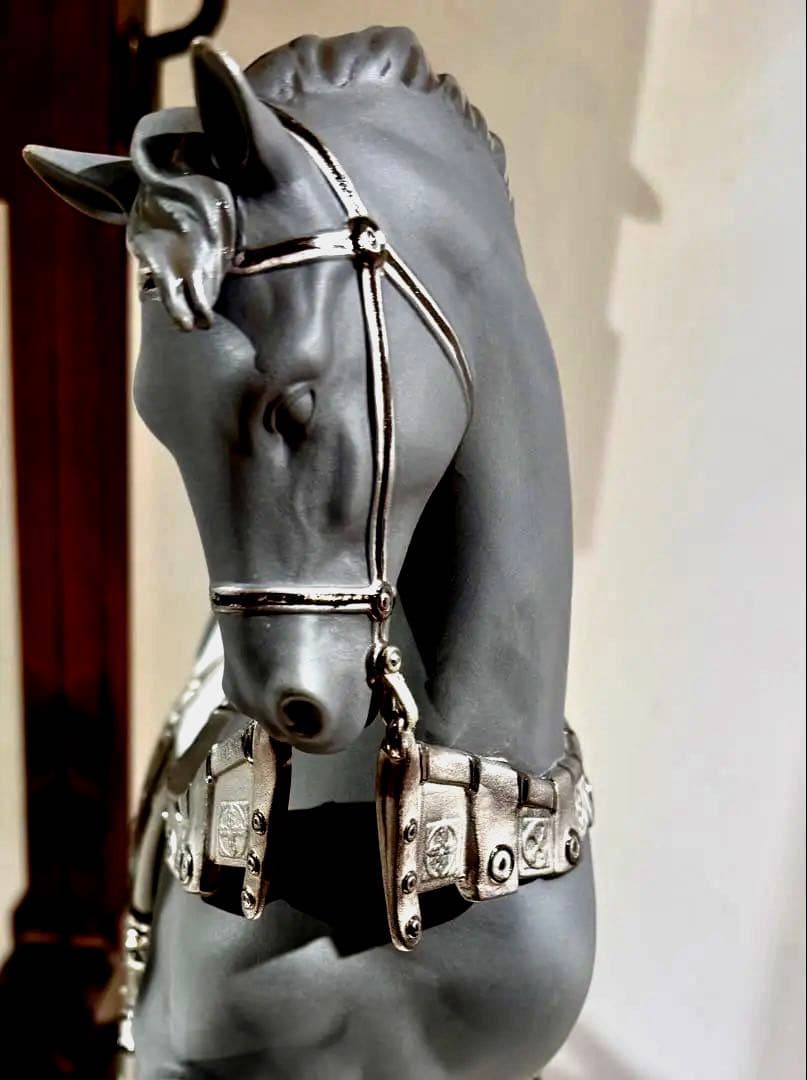 【極美品46.2万円】リヤドロ 威風堂々 リデコ シルバー　LLADRO