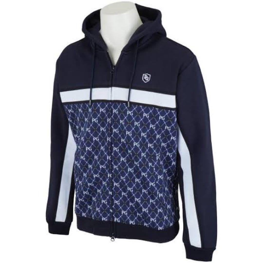 パーリーゲイツ　アーガイル柄　パーカー