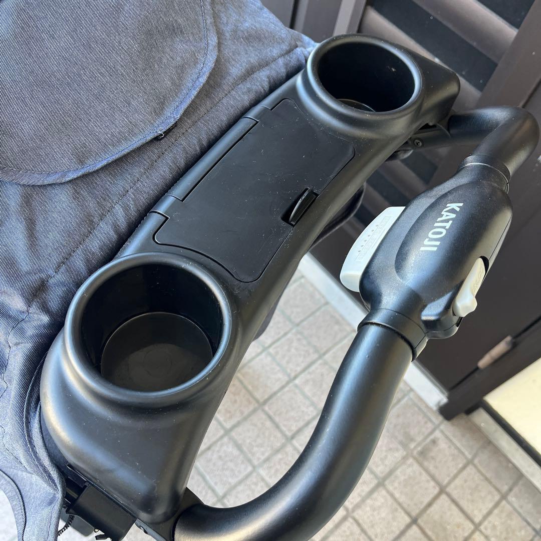 EK様【美品】KATOJI カトージ　2人でゴーDX デニム　2人乗りベビーカー