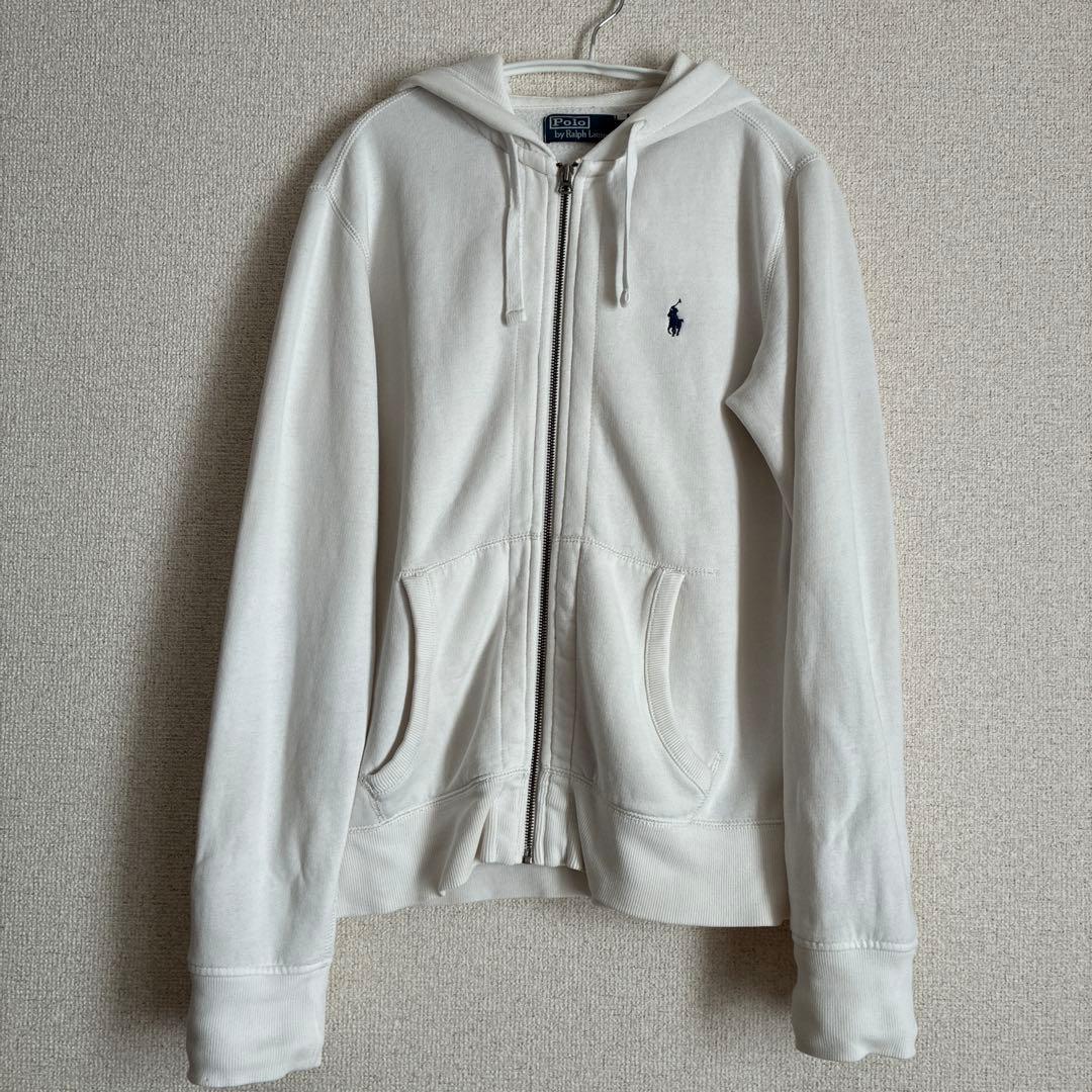 Polo by Ralph Lauren ホワイト フーディ　パーカー　Sサイズ