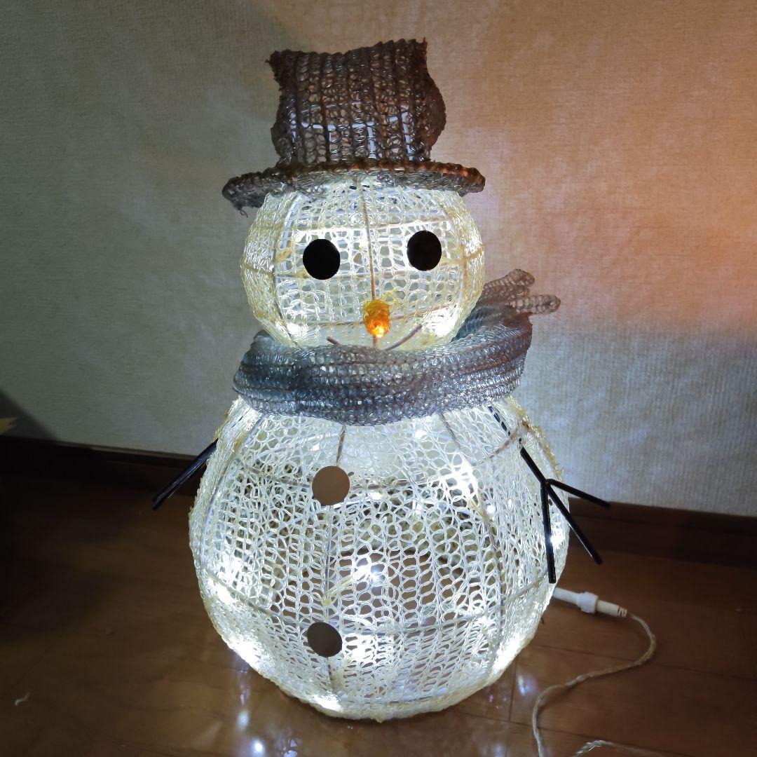 雪だるま型ライト装飾　屋外用