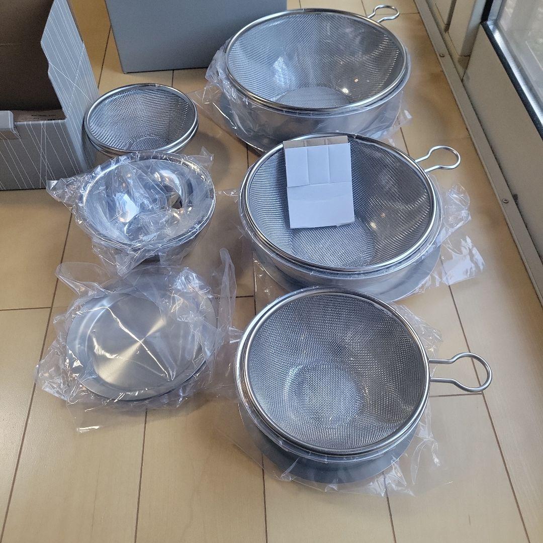 SHIN-ETSU②フタ付ミニザルボウル６点set フタ付ザルボウル９点set
