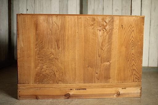 味のある木製の引き出し2段　チェスト　桐箪笥　タンス　収納　古家具　古民家