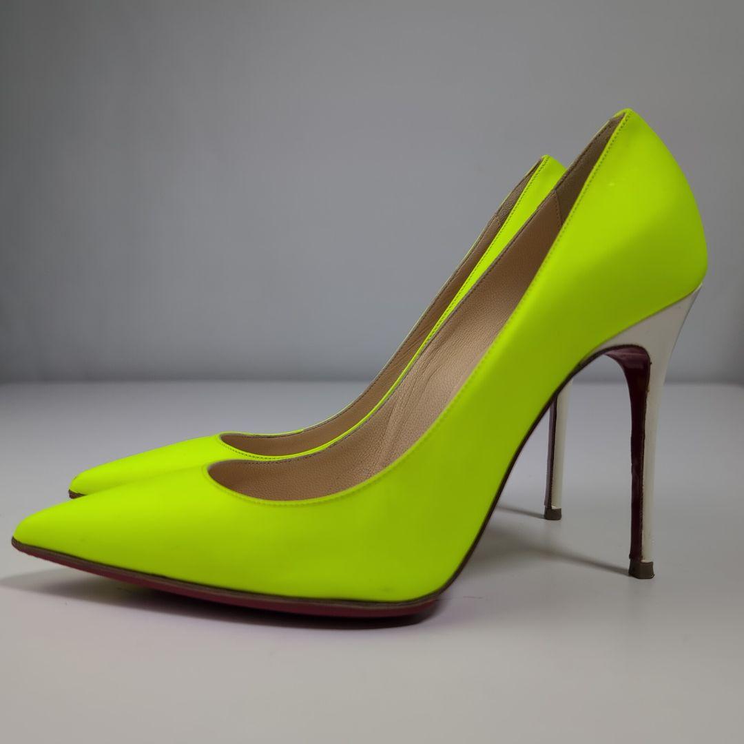 ChristianLouboutinクリスチャンルブタンネオンイエローハイヒール
