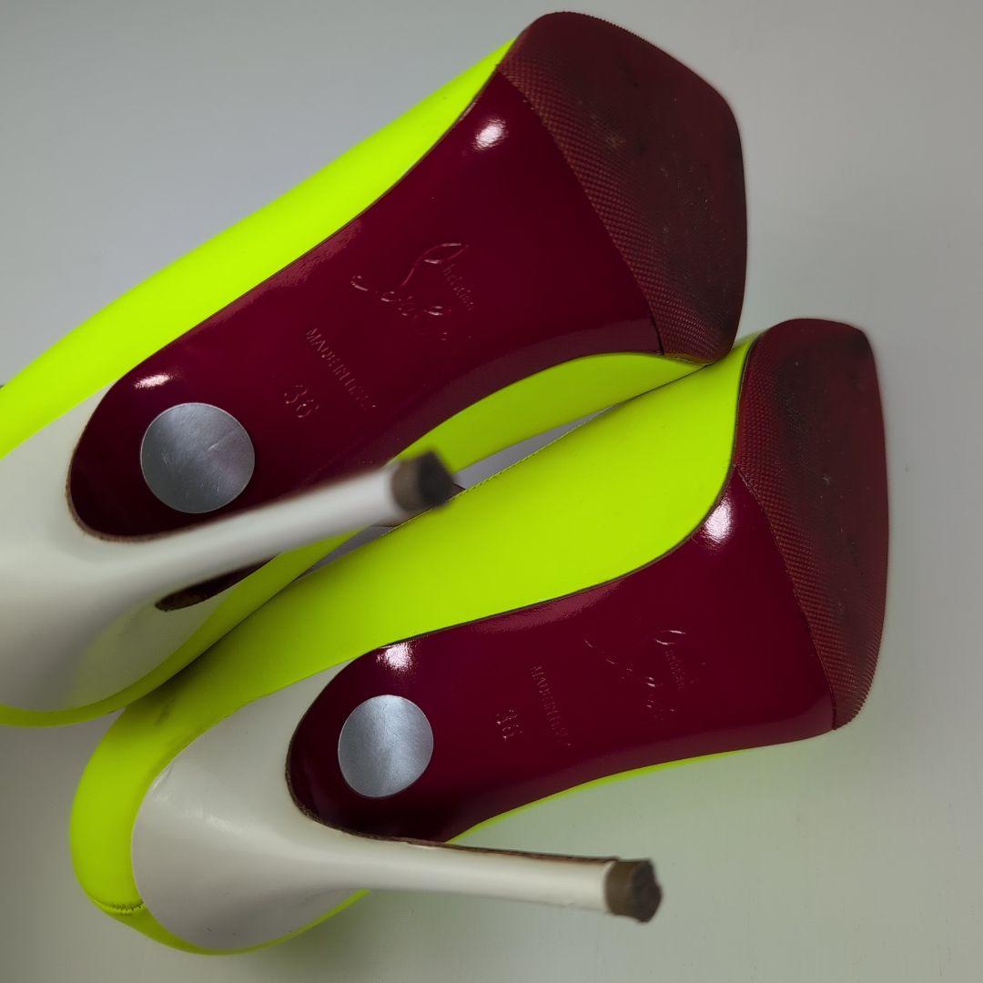 ChristianLouboutinクリスチャンルブタンネオンイエローハイヒール