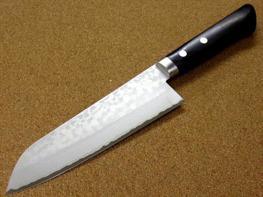 関の刃物 三徳包丁 170mm 鍛錬 VG10 ダマスカス鋼 17層 万能包丁