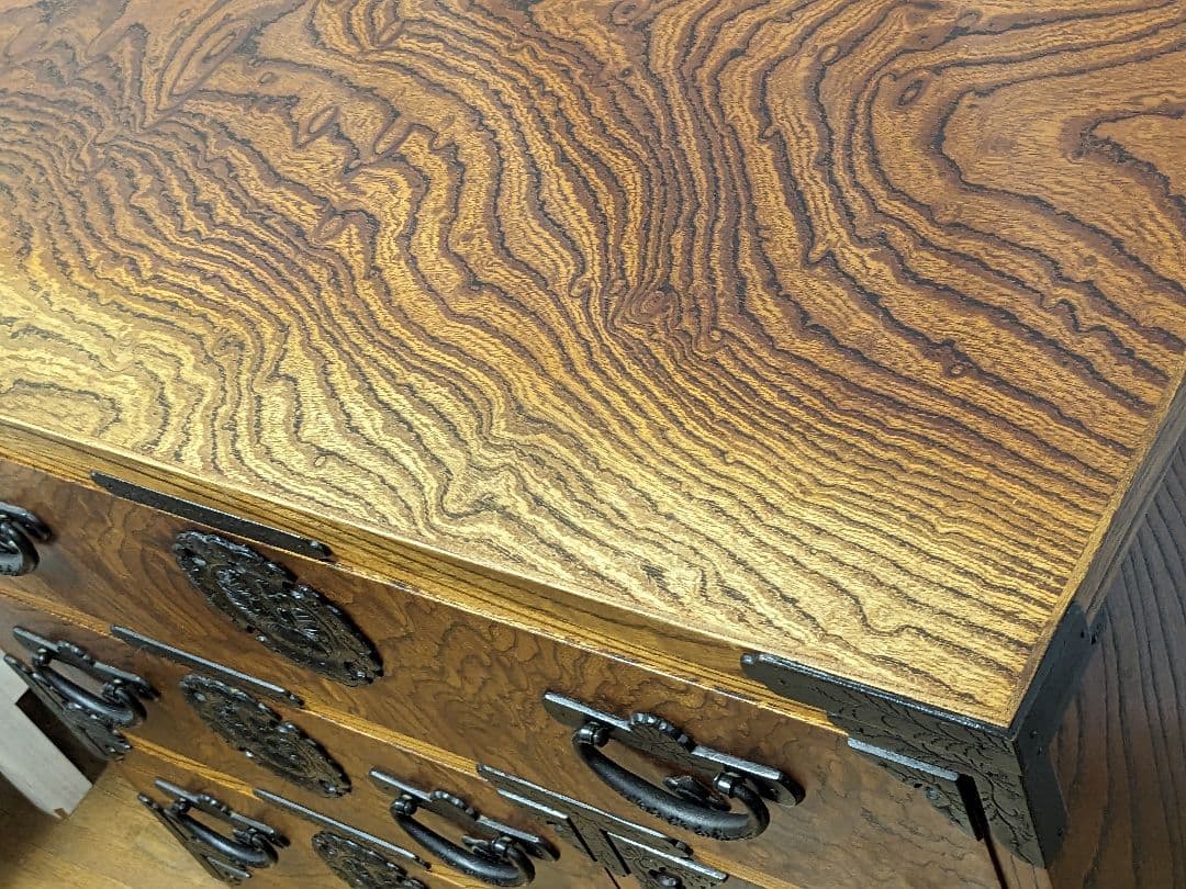 岩谷堂風箪笥 車箪笥 伝統工芸 民芸家具 時代箪笥 高級 和家具 和箪笥